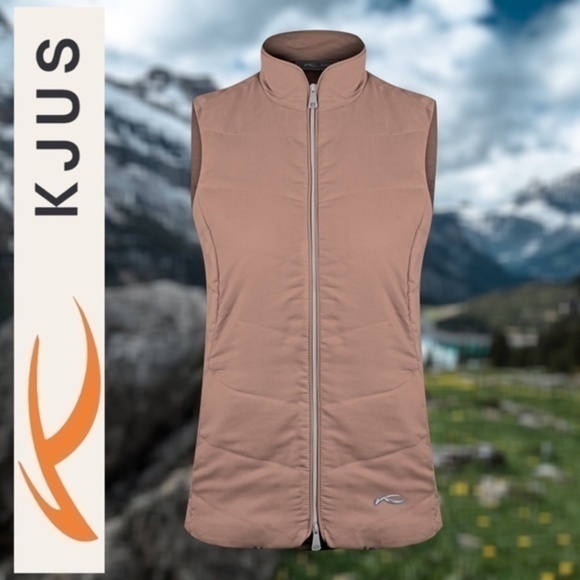 Kjus Maven Lightweight Insulated Spring Golf/Ski Vest-Clay Color (8 Us) Nwt